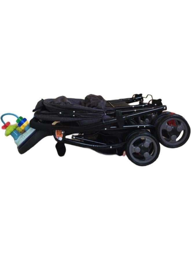 ال سي عربة أطفال قابلة للطي وخفيفة الوزن مع مقعد قابل للتعديل ومظلة شمسية للأطفال حديثي الولادة والأطفال الصغار - Image 4